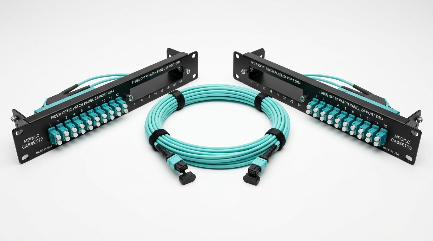 10G MM Fiber 24-Port Panel-to-Panel Kit