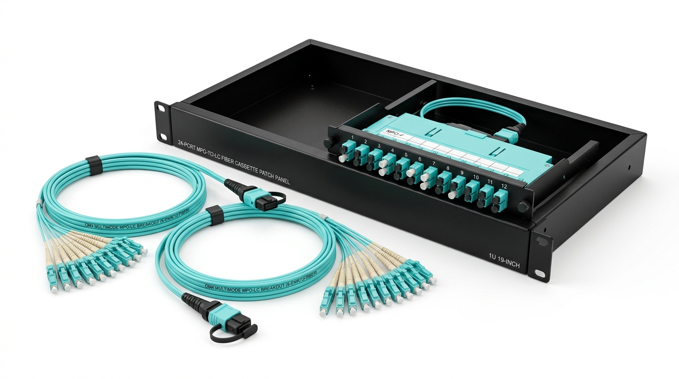 10G MM Fiber 24-Port Switch-to-Panel Kit